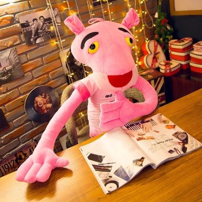 MINISO 50cm~170cm Pink Plush Doll Toys Cute Cartoon Leopard Stuffed Animal Baby Toy Kid Soft Kawaii Stuffed Doll Christmas Gift