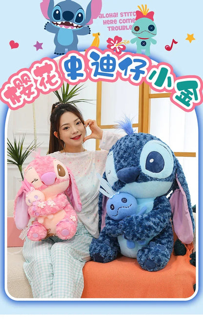 35/45cm Plush Toys Anime Plushie Cartoon Blue Pink Dolls Kawaii soft Pillow Stuffed Children's Toys Birthday Gift