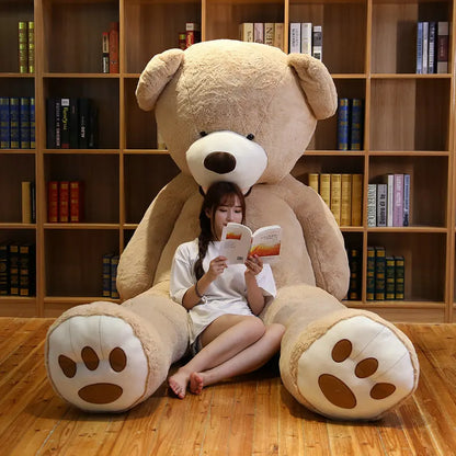 100/130cm Stuffed Giant America Bear Plush Toys Soft Animals Pillow Birthday Valentine's Gifts