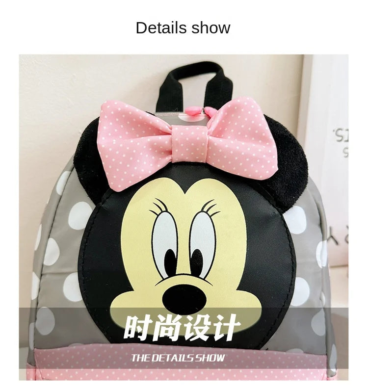 Cartoon Backpack For Baby Boys Girls Minnie Mickey Mouse Children Lovely Schoolbag Kindergarten Schoolbag Kids Gift