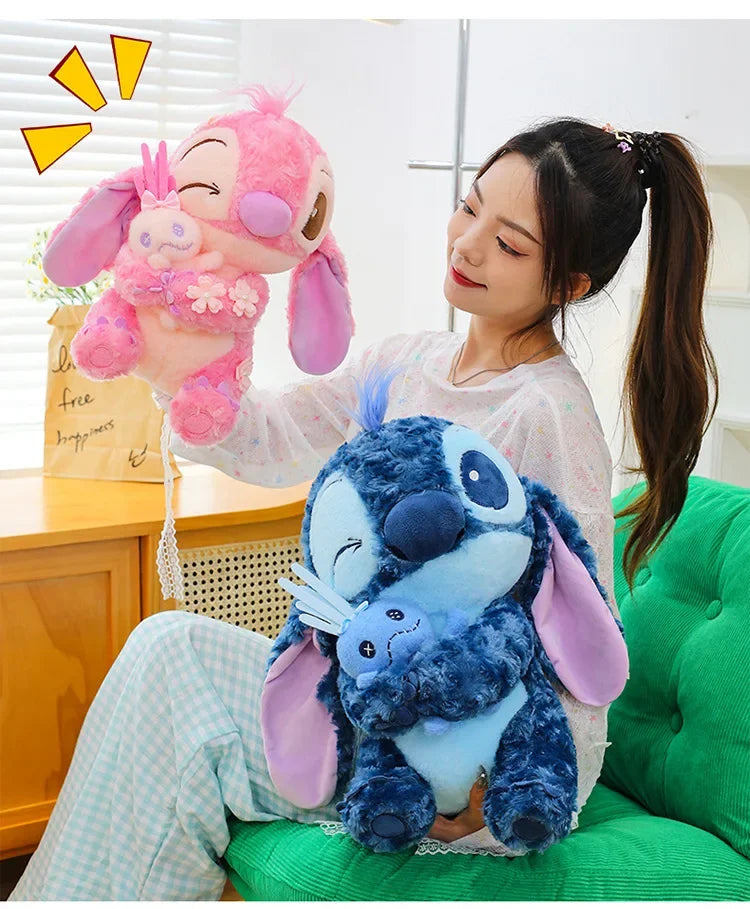 35/45cm Plush Toys Anime Plushie Cartoon Blue Pink Dolls Kawaii soft Pillow Stuffed Children's Toys Birthday Gift