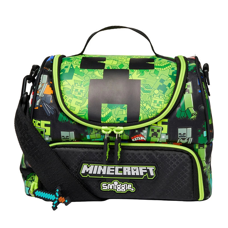 Smiggle Game Schoolbag Children Student Backpack Water Bottle Stationery Set Lunch Box Pen Case Back-To-School Gift