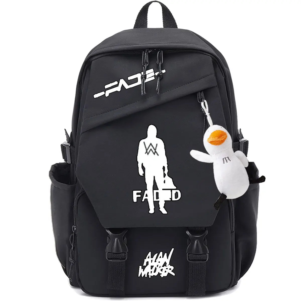 Unisex Marshmallow School Bag Portable Backpack for Business Trips Student Travel Gear   Send the pendant