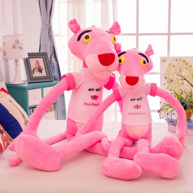MINISO 50cm~170cm Pink Plush Doll Toys Cute Cartoon Leopard Stuffed Animal Baby Toy Kid Soft Kawaii Stuffed Doll Christmas Gift