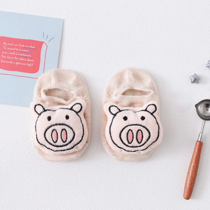 36 Color Baby Sock Boy Girl Floor Kids Infant Anti Skid Toddler Slipper Non Slip Animal Sheep Dinosaur Lion Children Newborn