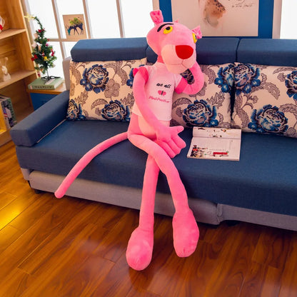 MINISO 50cm~170cm Pink Plush Doll Toys Cute Cartoon Leopard Stuffed Animal Baby Toy Kid Soft Kawaii Stuffed Doll Christmas Gift