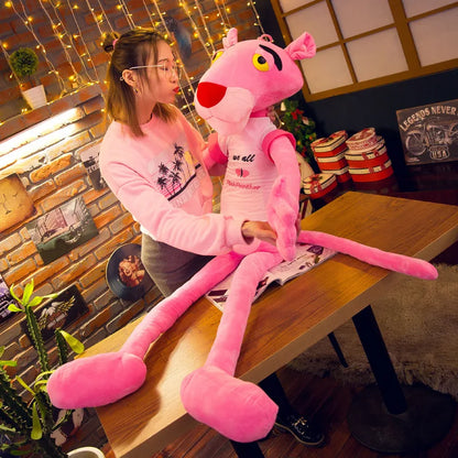 MINISO 50cm~170cm Pink Plush Doll Toys Cute Cartoon Leopard Stuffed Animal Baby Toy Kid Soft Kawaii Stuffed Doll Christmas Gift