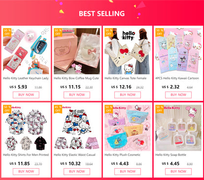 Hello Kitty Cute Plush Cat Pen Pencil Bag Case Cosmetic & Makeup Pouch Coin Purse Wallet Bags Stationery Storage School Supplies