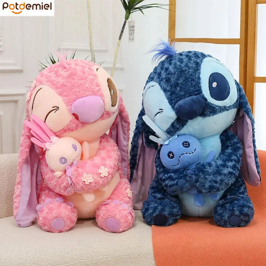 35/45cm Plush Toys Anime Plushie Cartoon Blue Pink Dolls Kawaii soft Pillow Stuffed Children's Toys Birthday Gift