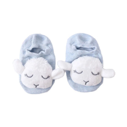 36 Color Baby Sock Boy Girl Floor Kids Infant Anti Skid Toddler Slipper Non Slip Animal Sheep Dinosaur Lion Children Newborn