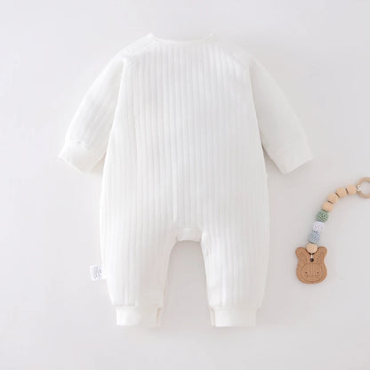 Boys Girls Bodysuit Newborn Winter Onesie Clothes Cotton Toddler Home Wear  0-6M Thickened Spring and Autumn Clothing