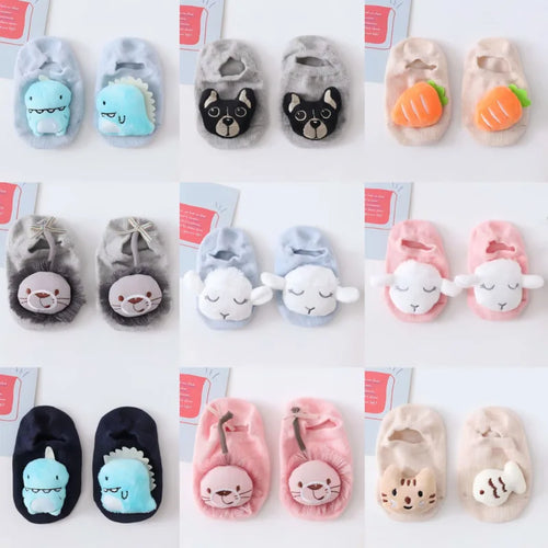 36 Color Baby Sock Boy Girl Floor Kids Infant Anti Skid Toddler Slipper Non Slip Animal Sheep Dinosaur Lion Children Newborn