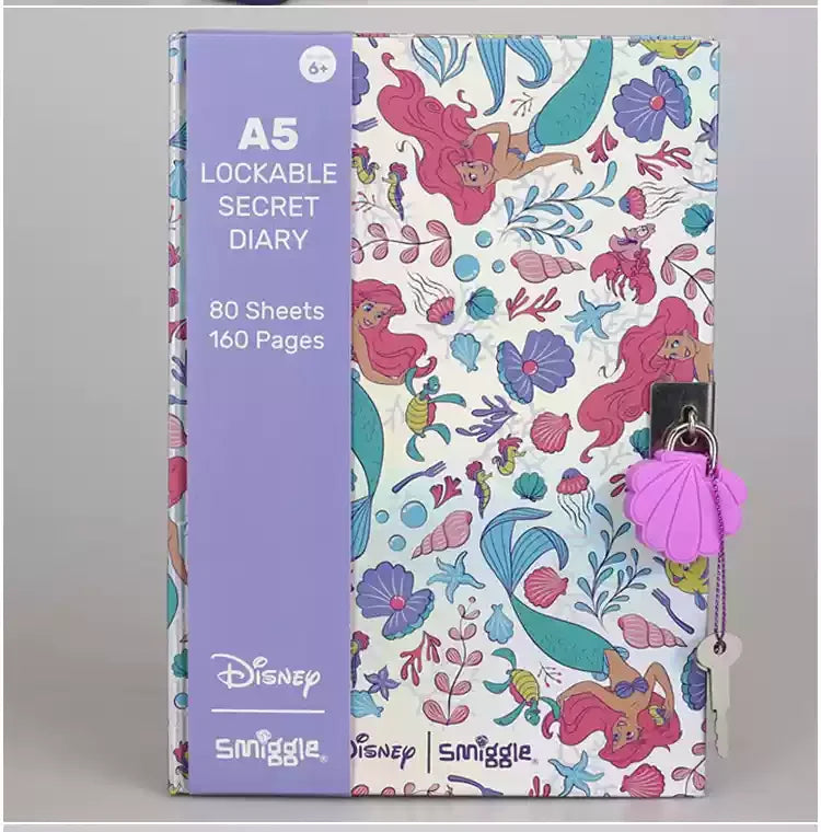 Disney Mermaid Ariel backpack cartoon student zipper ultra light decompression Large capacity backpack