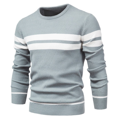 Men's Pullover Multi-color Round Neck Men's European-style Plus Size Sweater