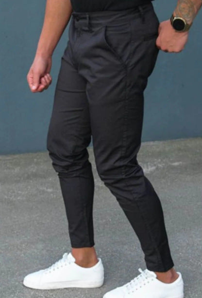 Men's Summer Thin 3D Printed Slim Fit Suit Pants